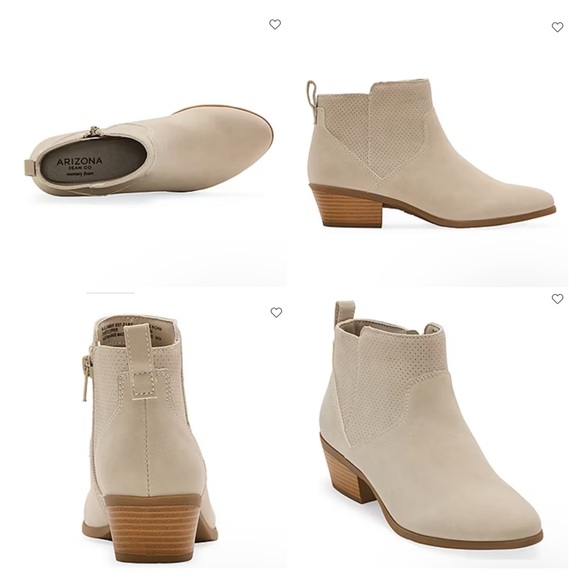 Arizona Jean Company Shoes - Arizona Jean Company Women's Cream Ankle Boots